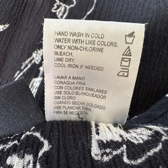 SOLD Vintage Bila Midi Dress Womens Medium Button Front Boho witchy whimsigoth - Picture 13 of 14